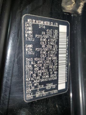 2016 NISSAN JUKE S - JN8AF5MVXGT659268