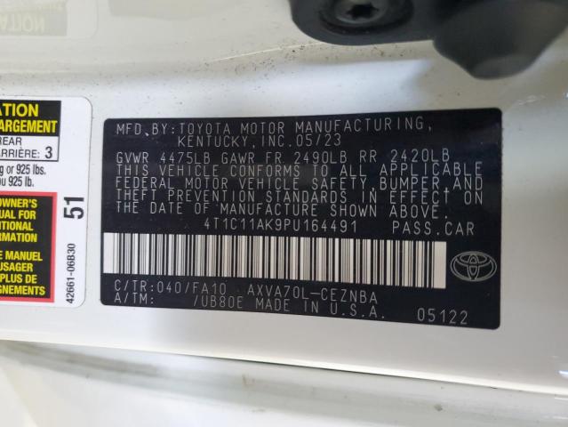 4T1C11AK9PU164491 2023 TOYOTA CAMRY - Image 12