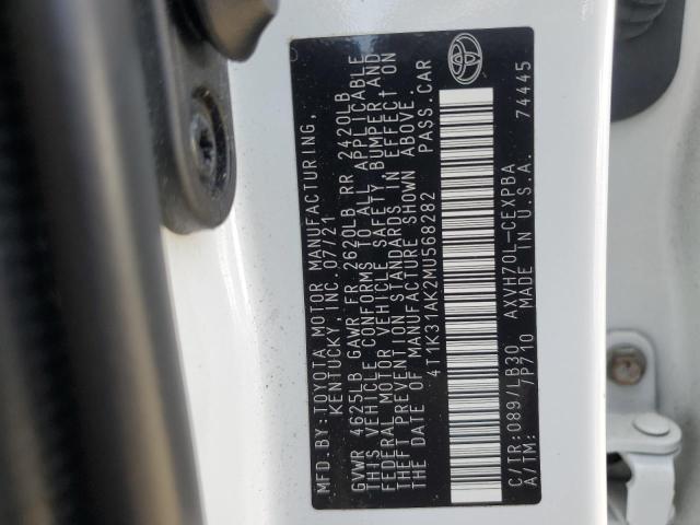 2021 TOYOTA CAMRY XSE - 4T1K31AK2MU568282