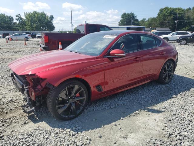 GENESIS G70 BASE 2022 red  gas KMTG54TE0NU103418 photo #1