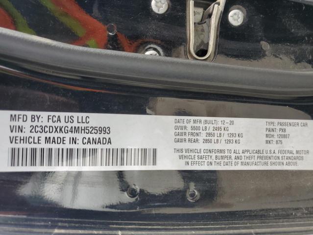 2021 DODGE CHARGER PO - 2C3CDXKG4MH525993