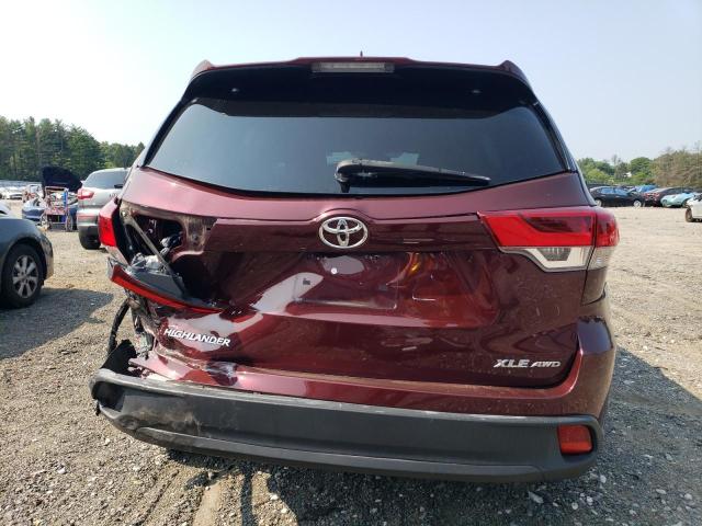 VIN 5TDJZRFH6KS941707 2019 Toyota Highlander, SE no.6