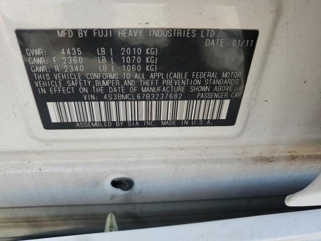 2011 Subaru Legacy 2.5I Limited VIN: 4S3BMCL67B3237682 Lot: 61713894