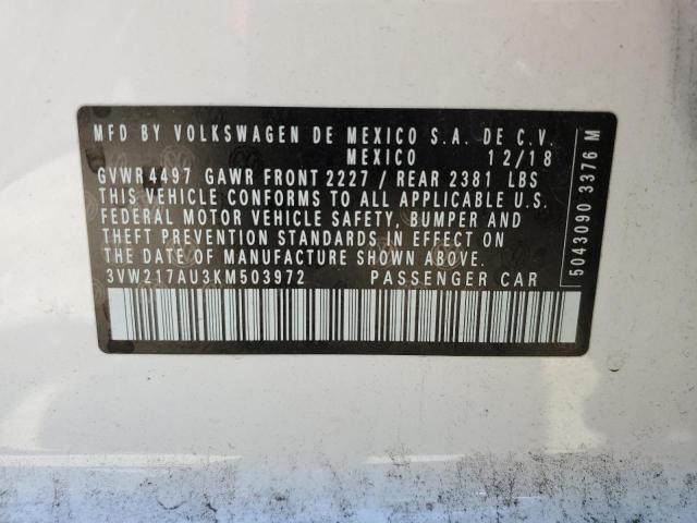 2019 VOLKSWAGEN GOLF SPORT - 3VW217AU3KM503972
