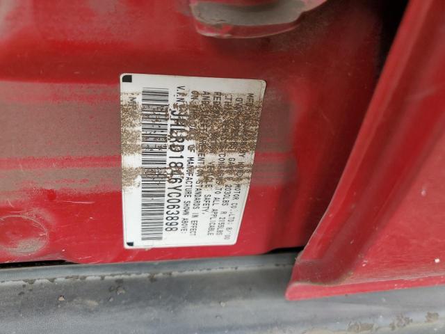 2000 Honda Cr-V Lx VIN: JHLRD1846YC063898 Lot: 61740414