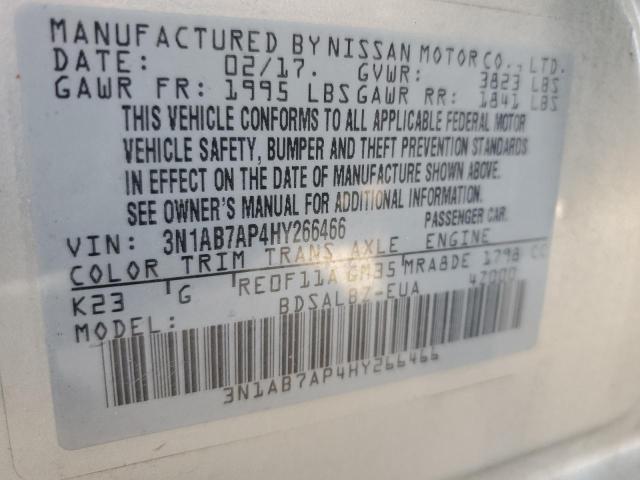 2017 NISSAN SENTRA S - 3N1AB7AP4HY266466