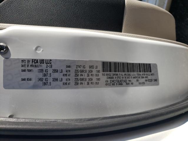 2018 CHRYSLER PACIFICA T - 2C4RC1FG8JR271422