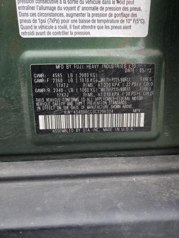 2012 Subaru Outback 2.5I Premium VIN: 4S4BRBCC3C3296324 Lot: 61700624
