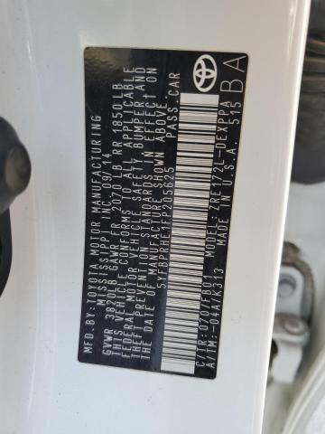 2015 TOYOTA COROLLA EC - 5YFBPRHE1FP205625