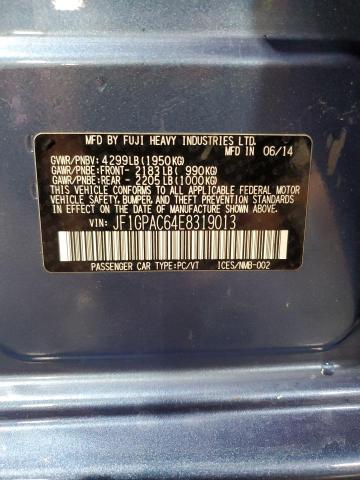 2014 Subaru Impreza Premium VIN: JF1GPAC64E8319013 Lot: 61877424