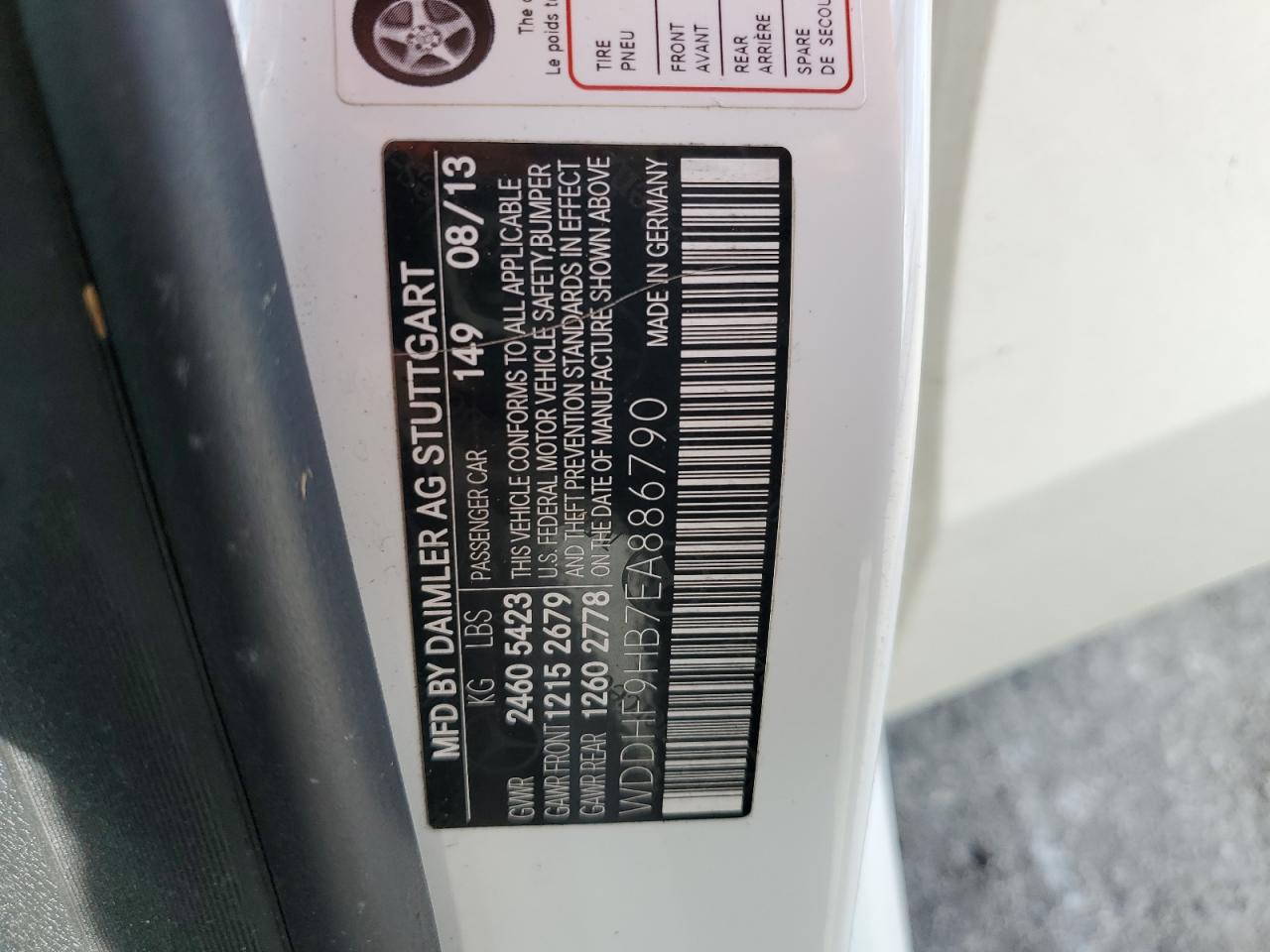 WDDHF9HB7EA886790 2014 Mercedes-Benz E 250 Bluetec