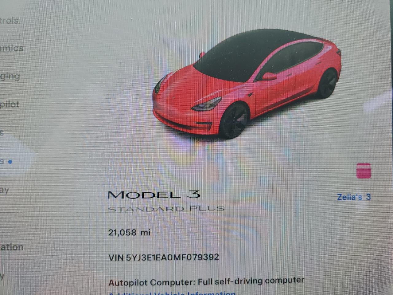 5YJ3E1EA0MF079392 2021 Tesla Model 3