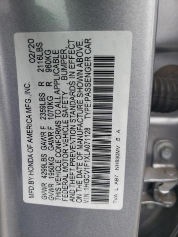 2020 HONDA ACCORD LX - 1HGCV1F1XLA071128