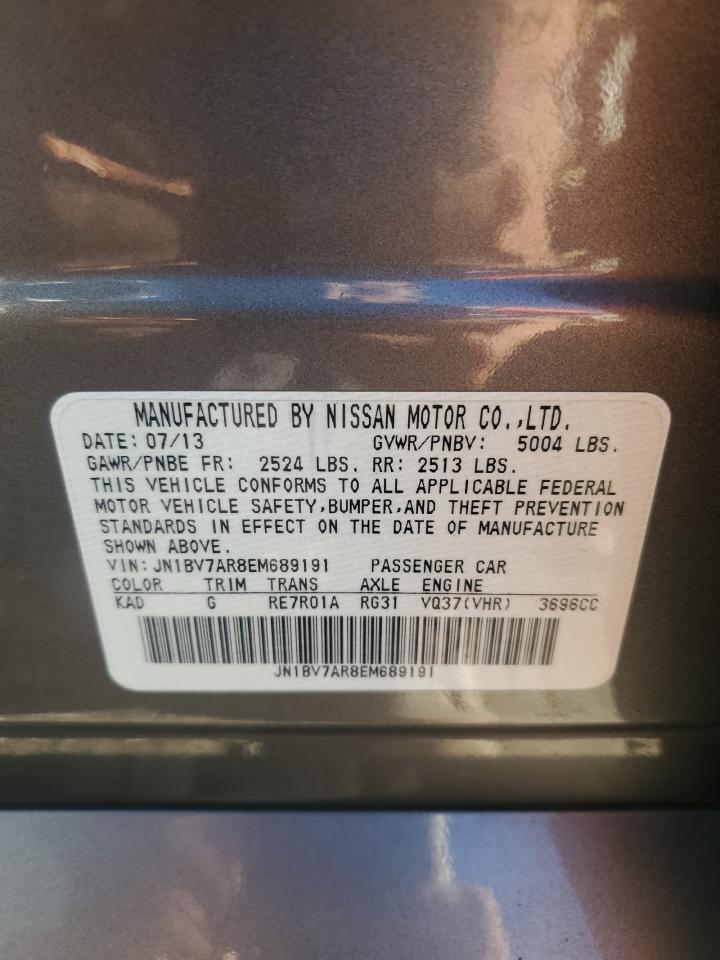 JN1BV7AR8EM689191 2014 Infiniti Q50 Base