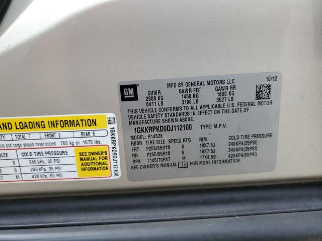 2013 GMC Acadia Sle VIN: 1GKKRPKD9DJ112100 Lot: 62613604