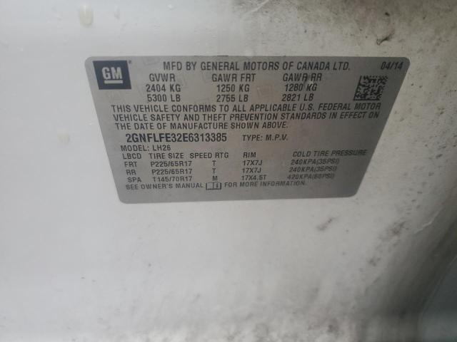 2014 CHEVROLET EQUINOX LT - 2GNFLFE32E6313385