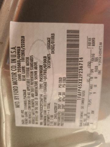 2002 Ford Mustang Gt VIN: 1FAFP45XX2F236714 Lot: 60833424