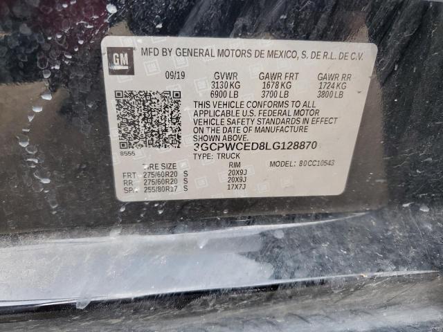 2020 CHEVROLET 1500 3GCPWCED8LG128870  64040304