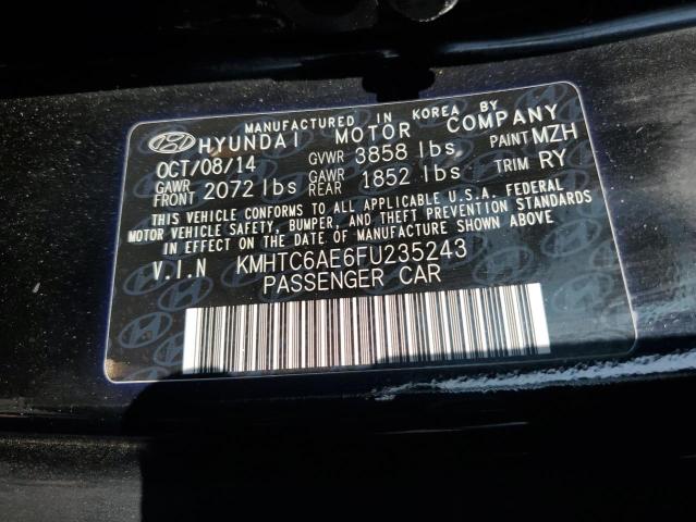 2015 Hyundai Veloster Turbo VIN: KMHTC6AE6FU235243 Lot: 61651514