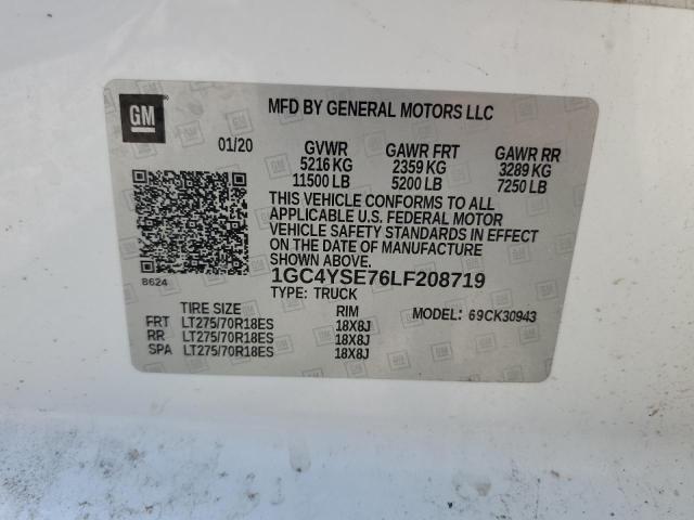 2020 CHEVROLET 3500 - 1GC4YSE76LF208719