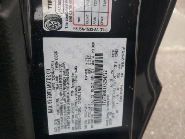 2007 Ford Mustang VIN: 1ZVFT84N175254722 Lot: 62910254