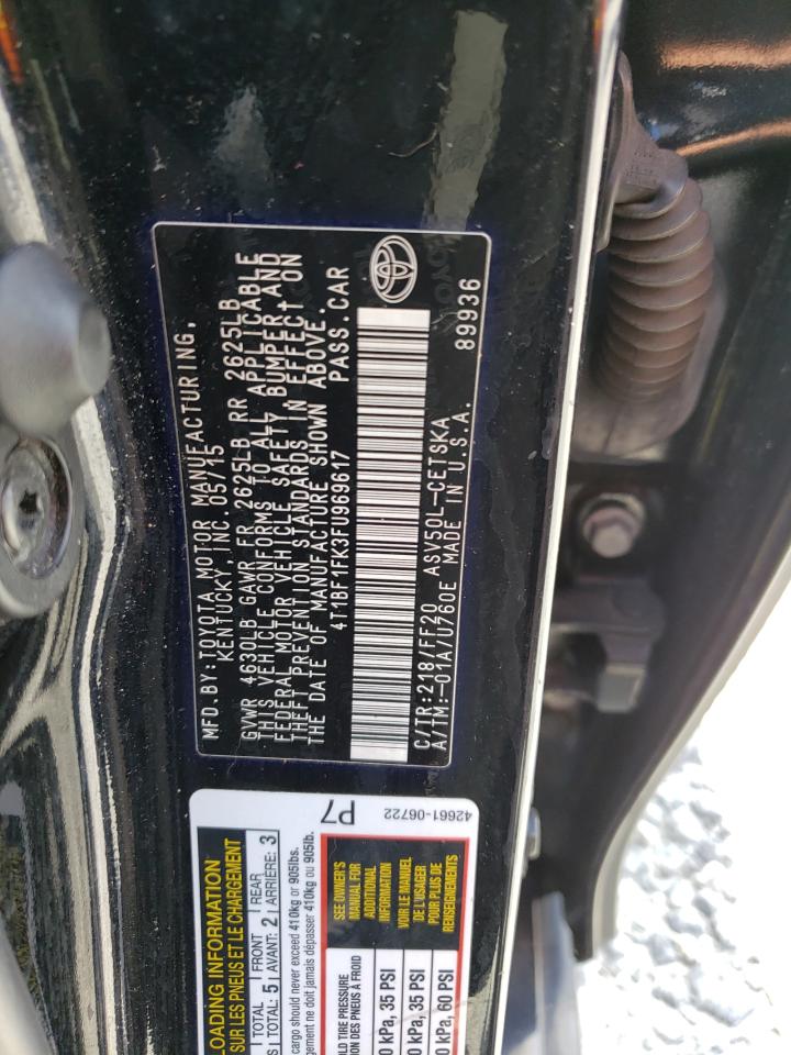 4T1BF1FK3FU969617 2015 Toyota Camry Le 4T1BF1FK3FU969617 2015 Toyota Camry Le