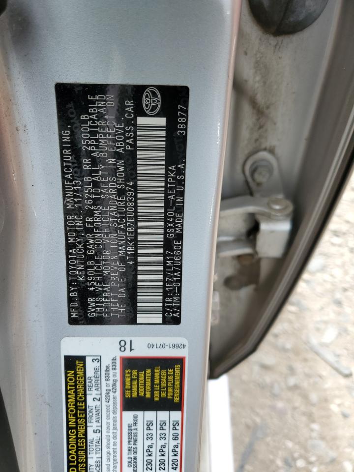 4T1BK1EB7EU083974 2014 Toyota Avalon Base