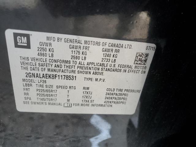 2015 CHEVROLET EQUINOX LS - 2GNALAEK8F1178531