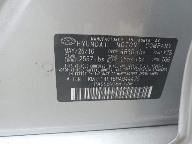 2017 HYUNDAI SONATA HYB - KMHE24L15HA044475