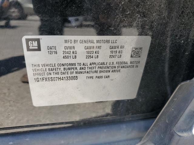 2017 Chevrolet Bolt Ev Premier VIN: 1G1FX6S07H4133003 Lot: 61159674