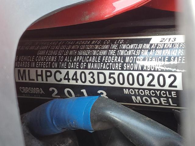 2013 HONDA CBR500 RA- MLHPC4403D5000202