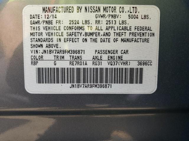 2015 INFINITI Q50 BASE - JN1BV7AR9FM396871