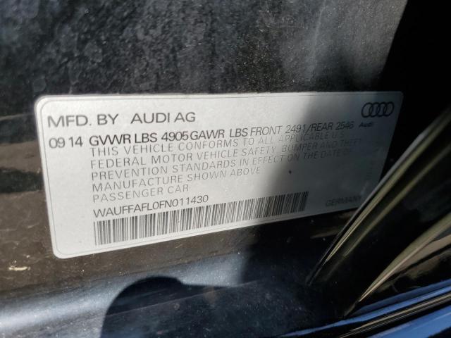 VIN WAUFFAFL0FN011430 2015 Audi A4, Premium Plus no.13