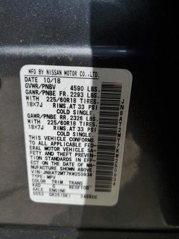 2019 NISSAN ROGUE S - JN8AT2MT7KW250934