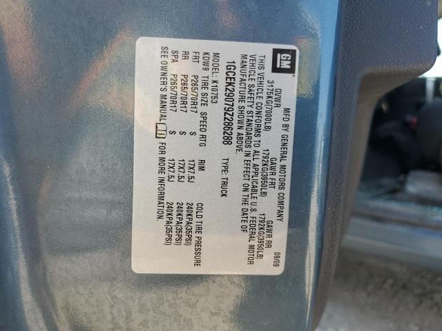 2009 Chevrolet Silverado K1500 Lt VIN: 1GCEK29079Z286288 Lot: 62452734