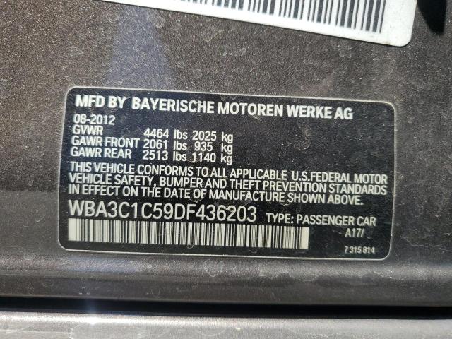 VIN WBA3C1C59DF436203 2013 BMW 3 Series, 328 I Sulev no.12