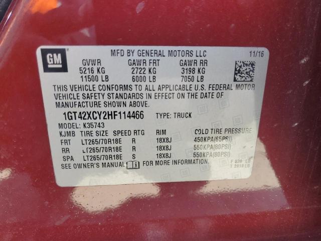 2017 GMC SIERRA K35 - 1GT42XCY2HF114466