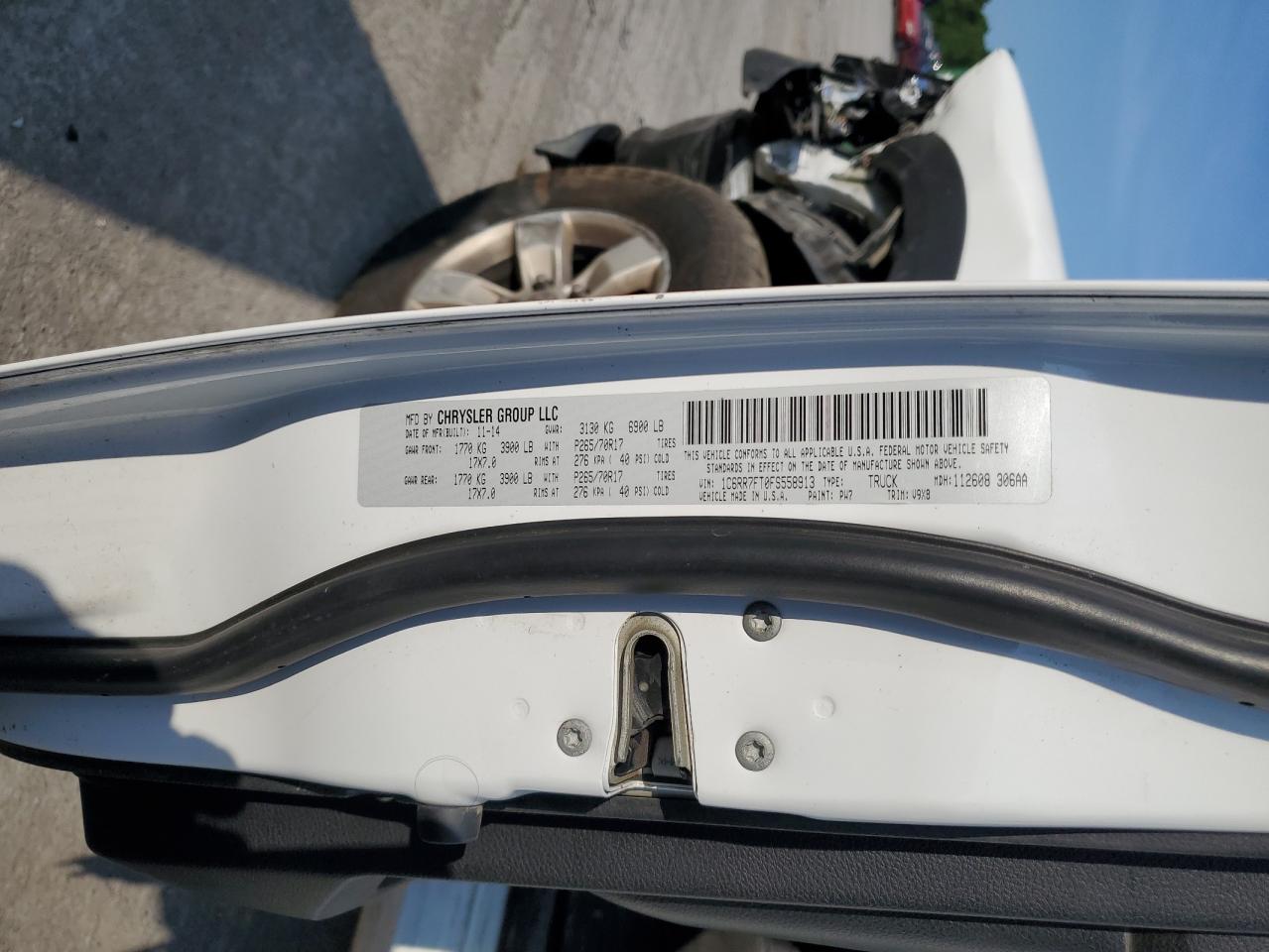 1C6RR7FT0FS558913 2015 Ram 1500 St