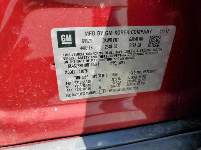 2017 BUICK ENCORE SPO - KL4CJ2SB4HB120494
