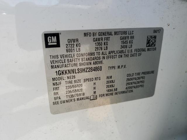 VIN 1GKKNNLS9HZ284860 2017 GMC Acadia, Slt-2 no.13