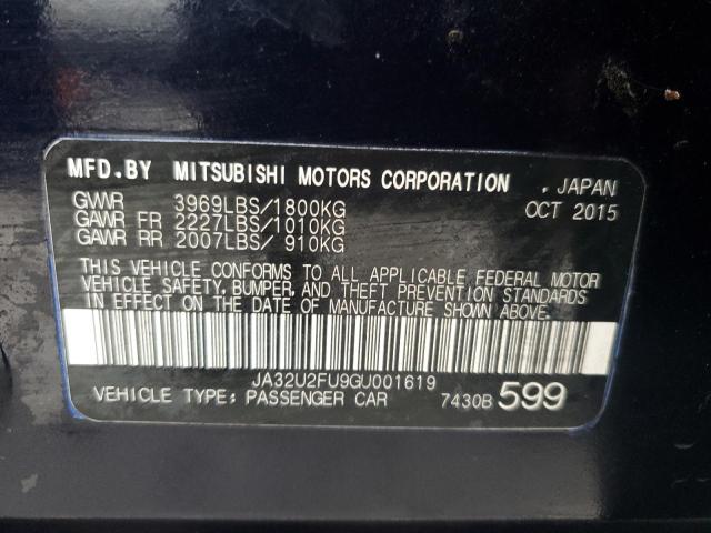 2016 MITSUBISHI LANCER JA32U2FU9GU001619