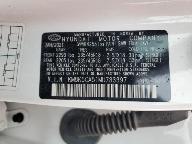 2021 HYUNDAI KONA ULTIM - KM8K5CA51MU733397