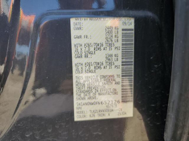 2015 NISSAN XTERRA X 5N1AN0NW0FN652126
