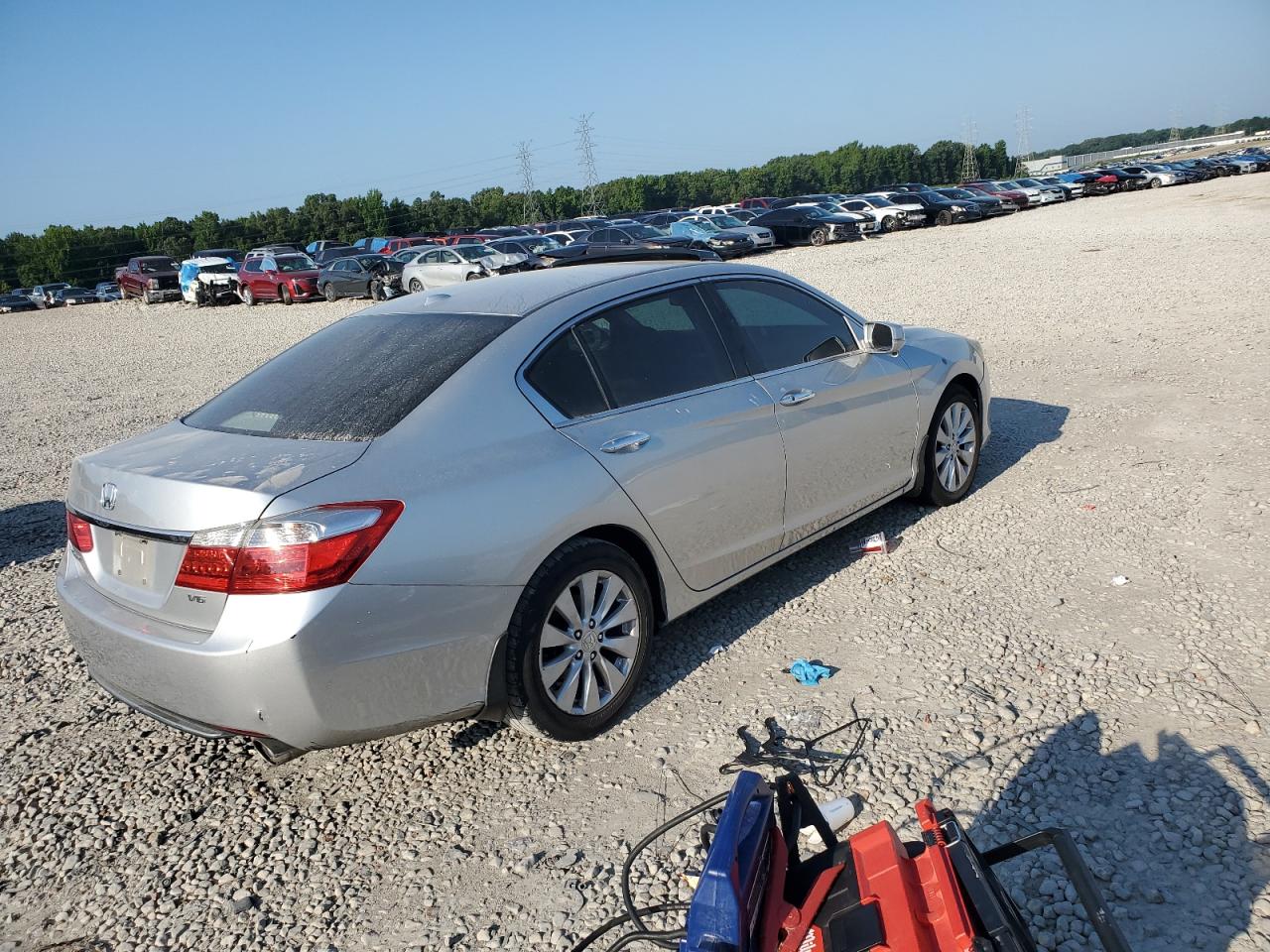 HONDA ACCORD EXL 2014 silver sedan 4d gas 1HGCR3F82EA003521 photo #4