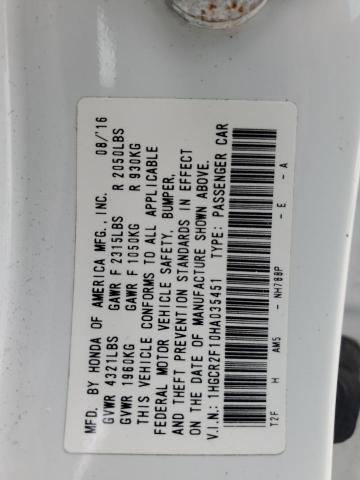 2017 HONDA ACCORD SPO - 1HGCR2F10HA035451