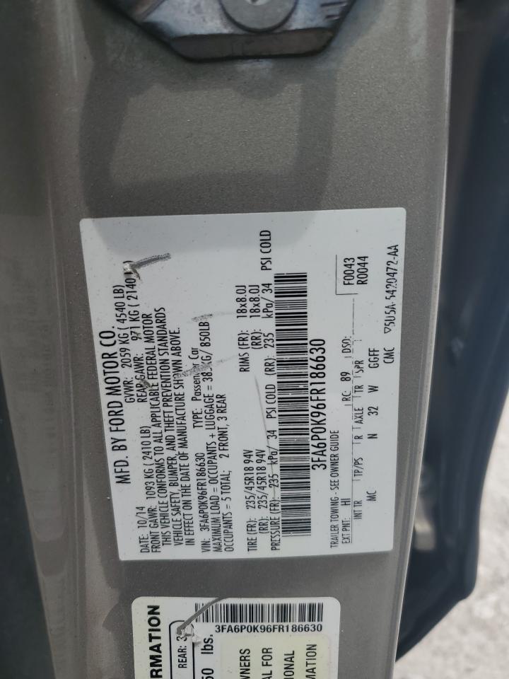 3FA6P0K96FR186630 2015 Ford Fusion Titanium