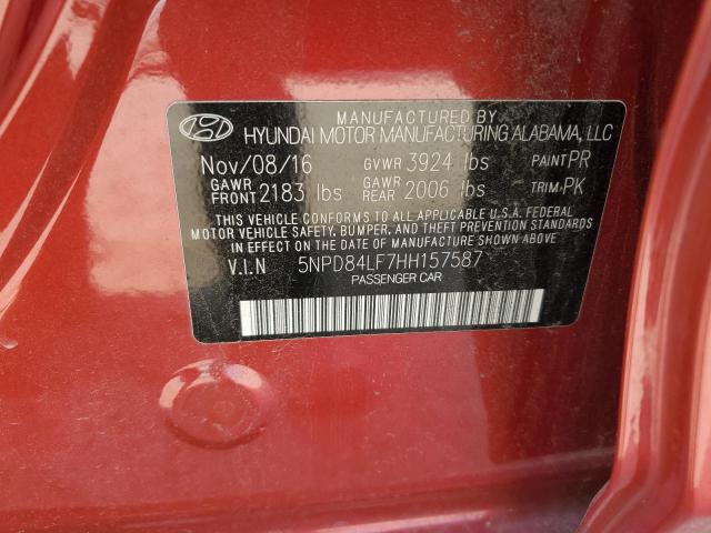 2017 HYUNDAI ELANTRA SE - 5NPD84LF7HH157587