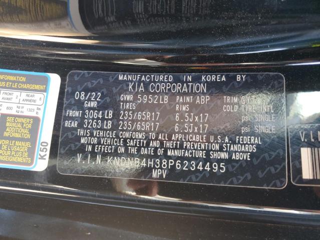 2023 Kia Carnival Lx VIN: KNDNB4H38P6234495 Lot: 61420884