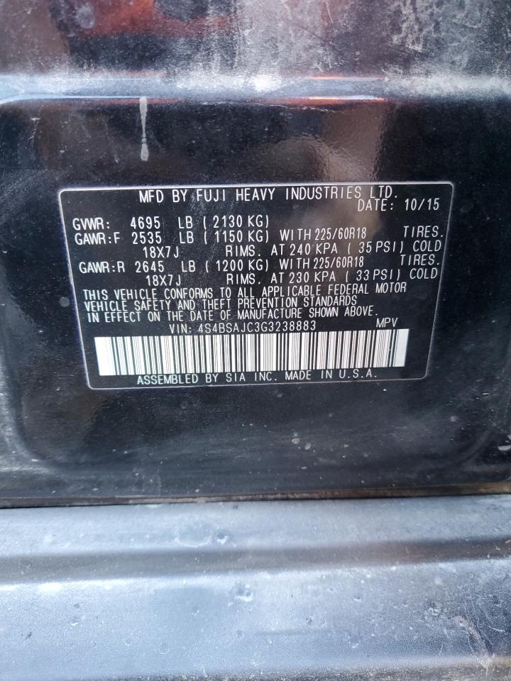 4S4BSAJC3G3238883 2016 Subaru Outback 2.5I Limited