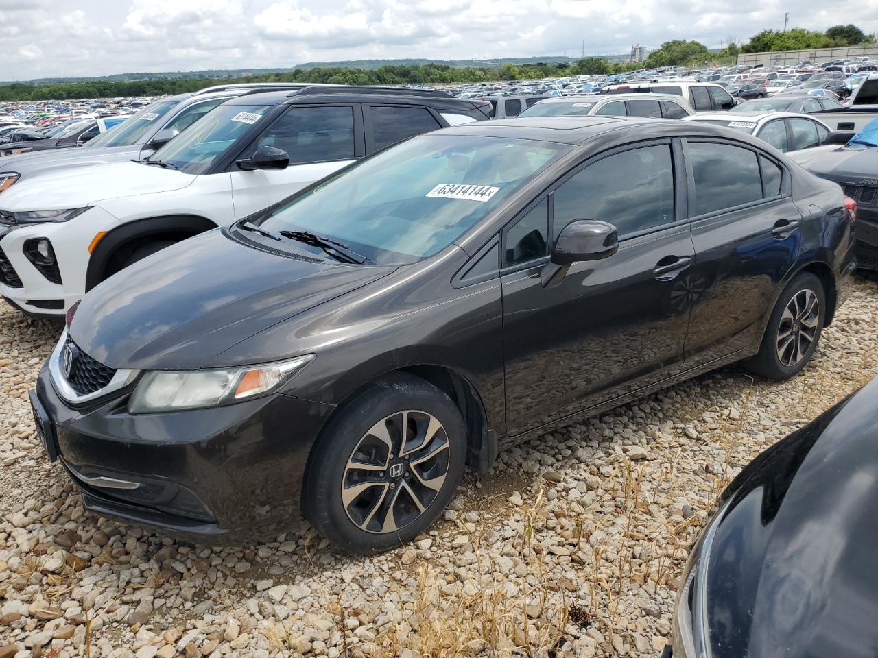 Lot #2698758605 2013 HONDA CIVIC EX